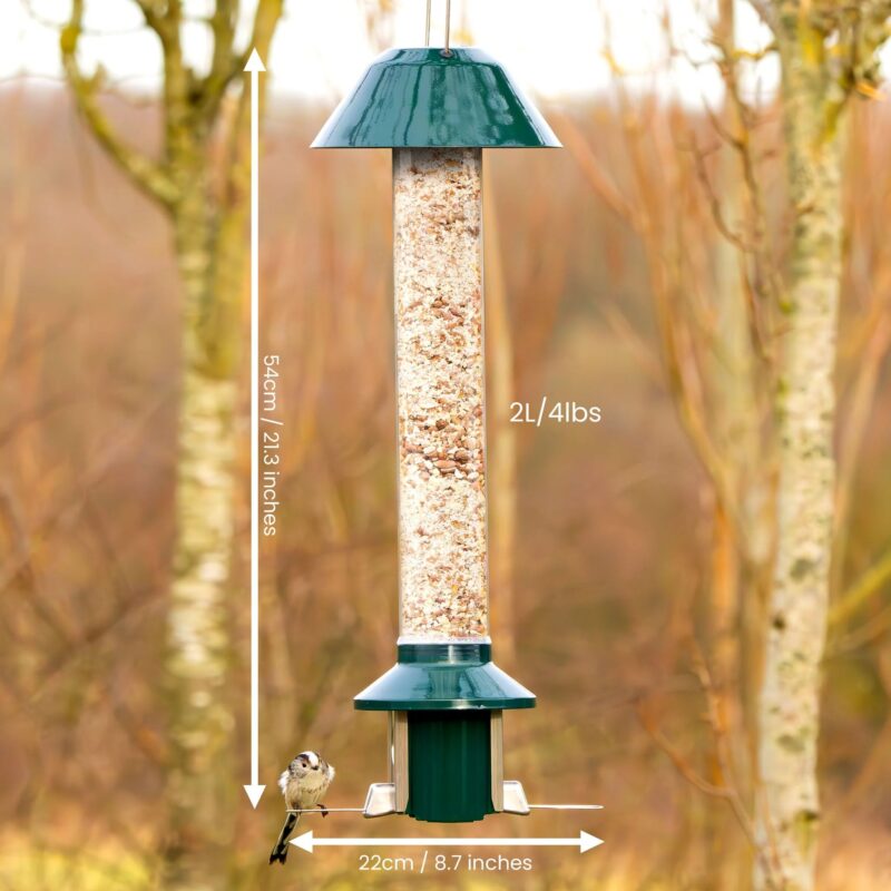 Roamwild PestOff Squirrel Proof Bird Feeder 2.0 For Peanut/Mealworms/Suet Pellets - Image 14