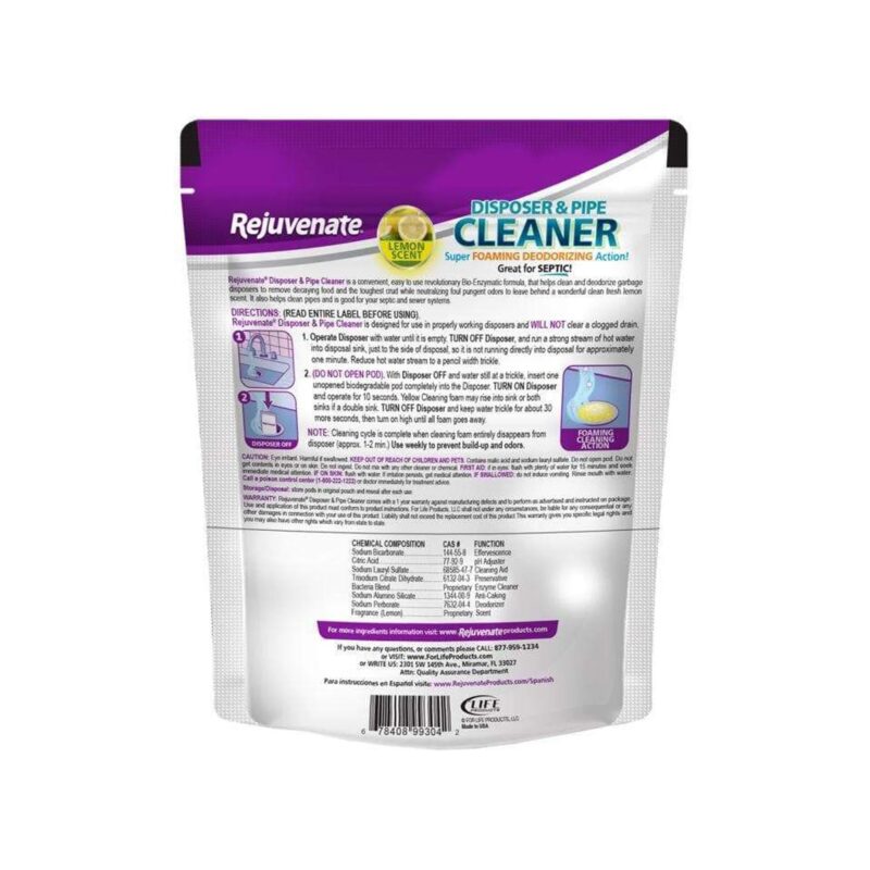 Rejuvenate Garbage Disposal and Drain Pipe Cleaner (6 Pack) - Image 4