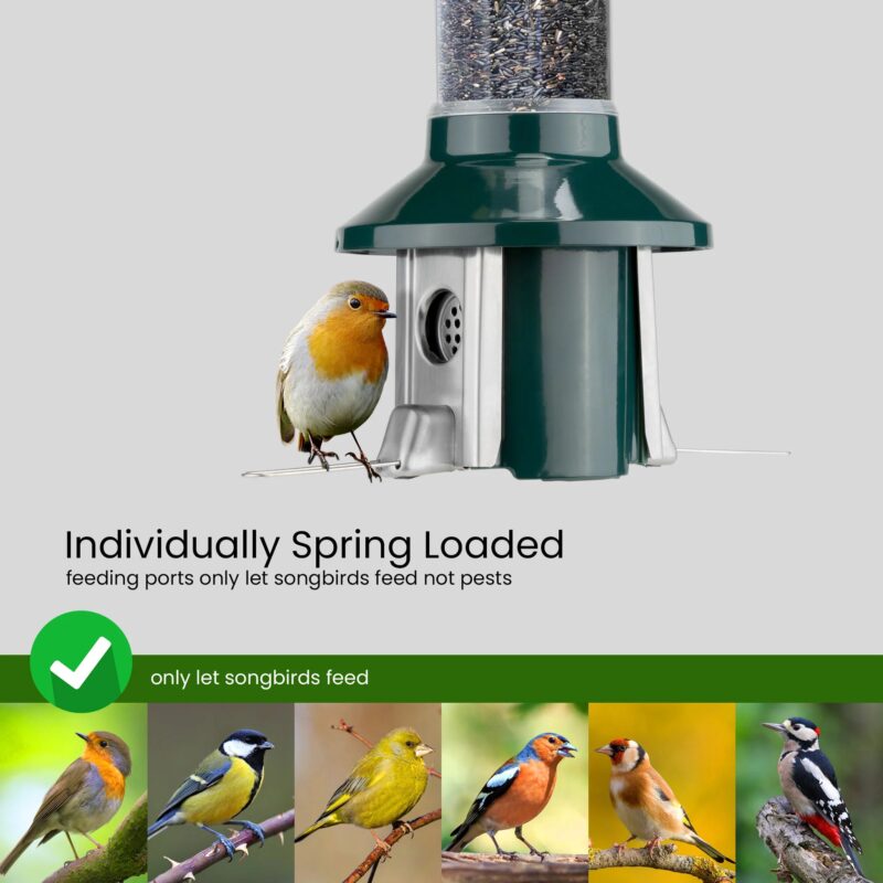 Roamwild PestOff Squirrel Proof Bird Feeder 2.0 For Nyjer/Thistle Seed - Image 3