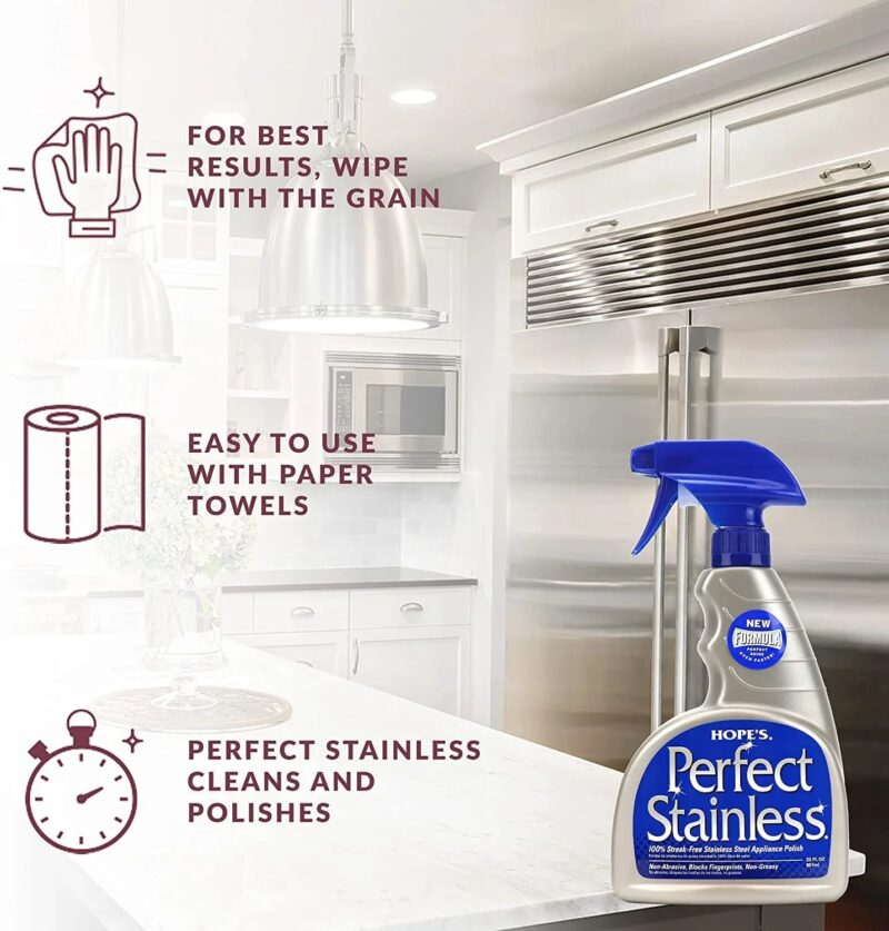 Hope's Perfect Stainless Steel Cleaner and Polish 650 ml - Image 2