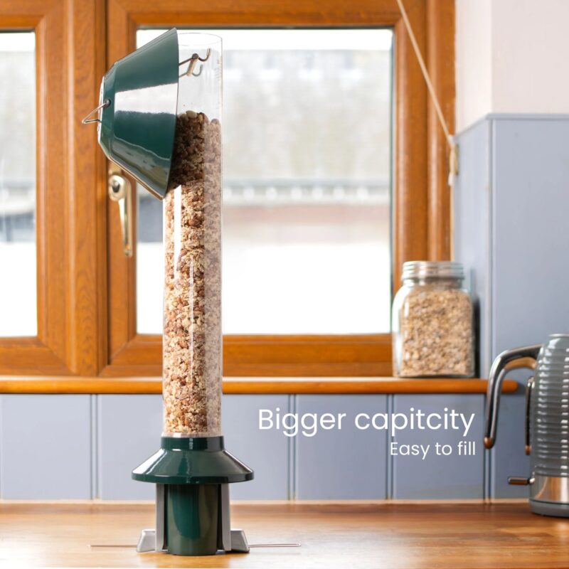 Roamwild PestOff Squirrel Proof Bird Feeder 2.0 For Peanut/Mealworms/Suet Pellets - Image 12