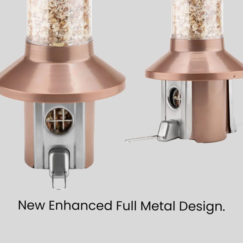 Roamwild PestOff Squirrel Proof Bird Feeder 2.0 | Antique Copper For Peanut/Mealworms - Image 3