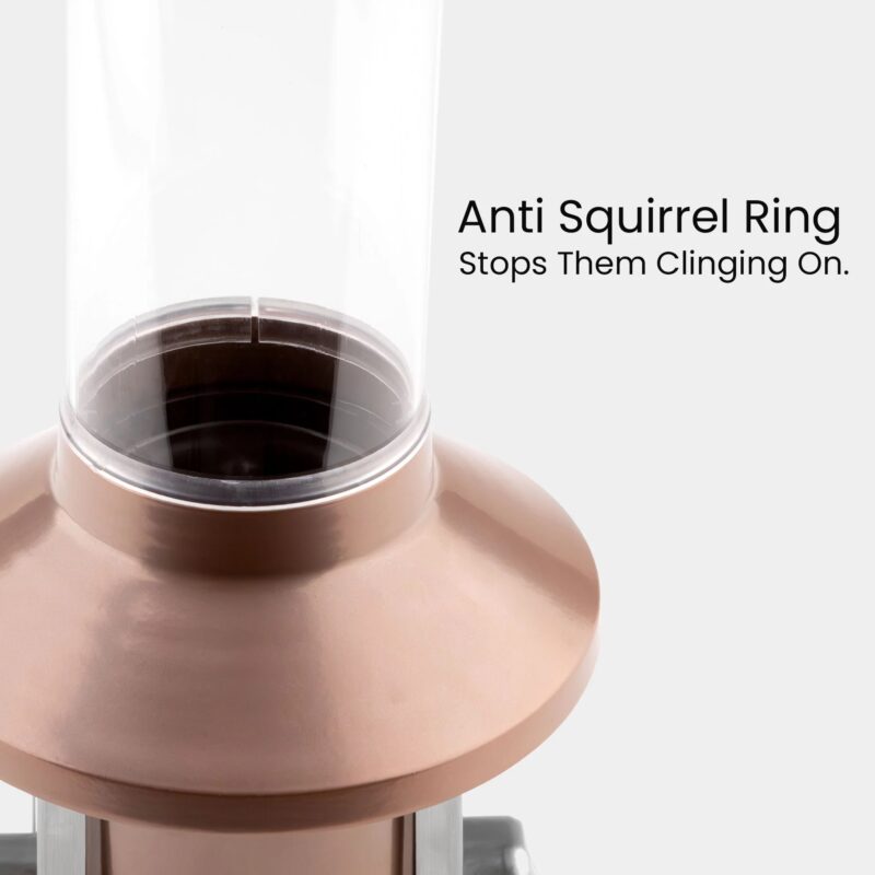 Roamwild PestOff Squirrel Proof Bird Feeder 2.0 | Antique Copper For Peanut/Mealworms - Image 10